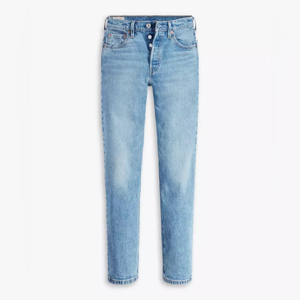 NWT Levi’s Premium Original 501 Straight Leg Light Wash Jeans 28” Waist Denim - Picture 4 of 11